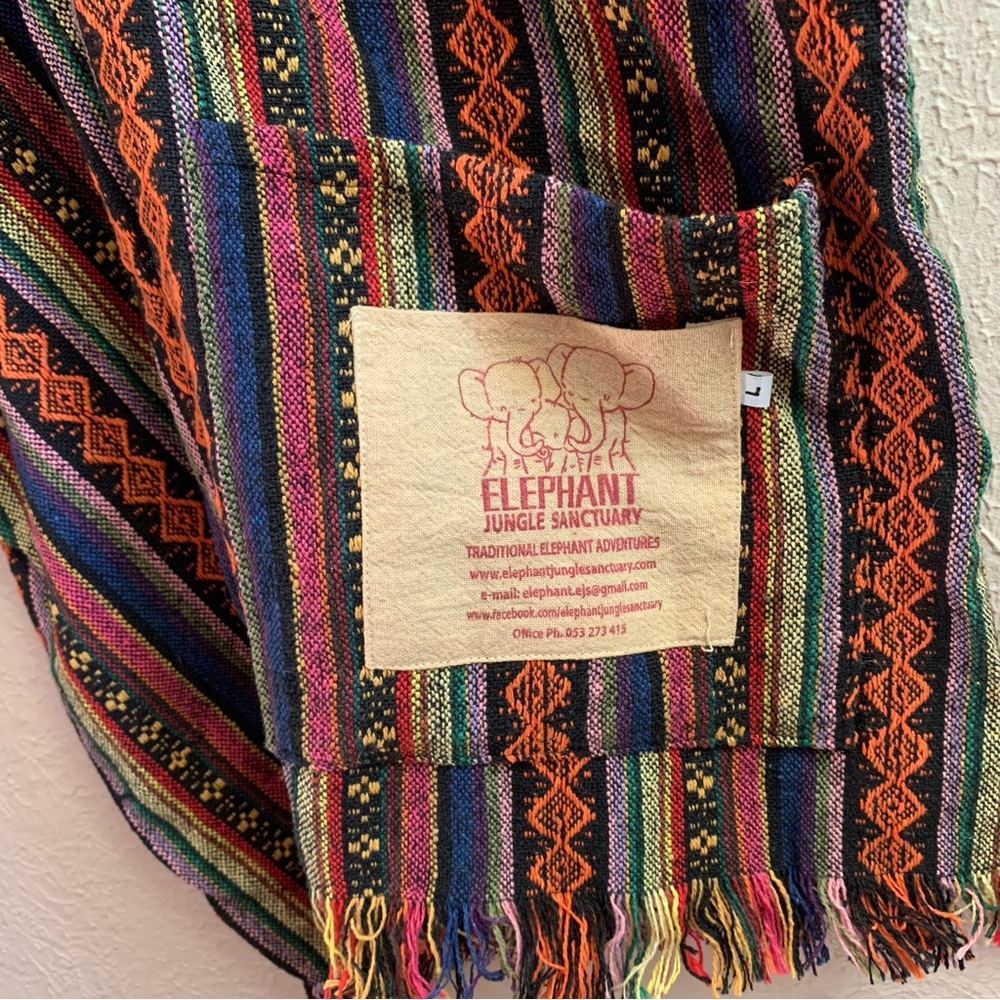 Serape boho hippie top from Elephant Jungle Sanctuary - Picture 3 of 5